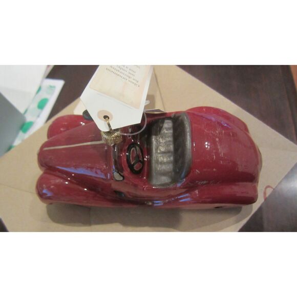 NEW IN BOX WEIHNACHTSZIERDE RED CONVERTIBLE GLASS CHRISTMAS ORNAMENT - Picture 6 of 6